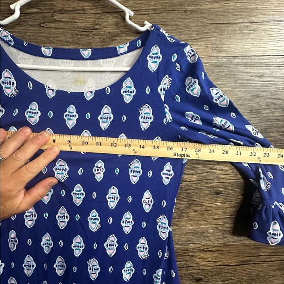 Lilly Pulitzer Blue Resort Sheath Dress with Bell Sleeves - Picture 11 of 11